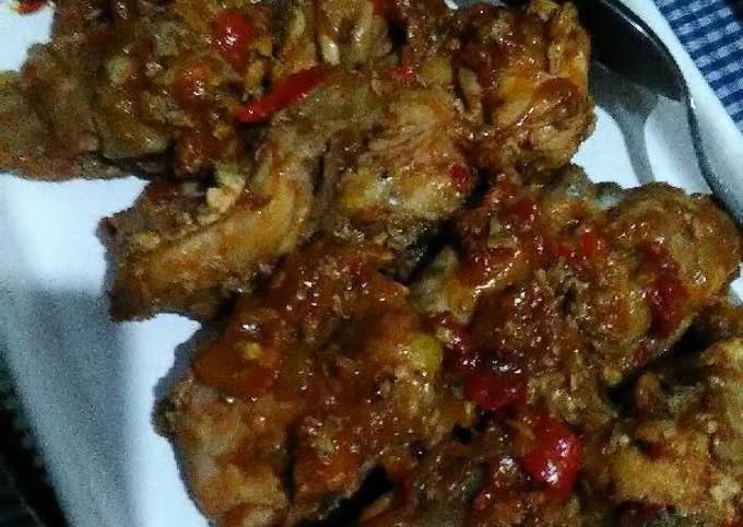 Langkah Mudah untuk Membuat Ayam bumbu rujak yang Enak Banget