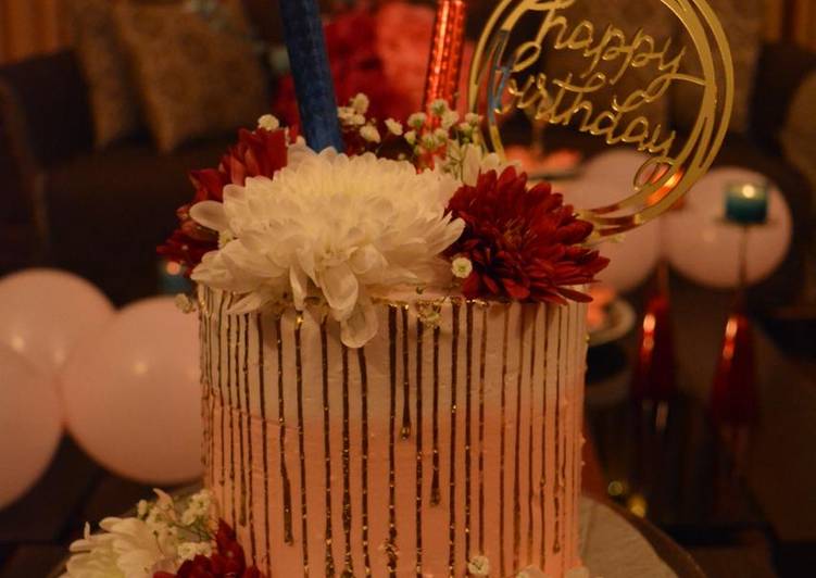 Chocolate Cake with Fresh Flowers!π«ππ