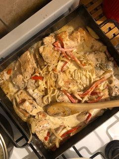 Una foto de Pollo con crema a La Planchetta