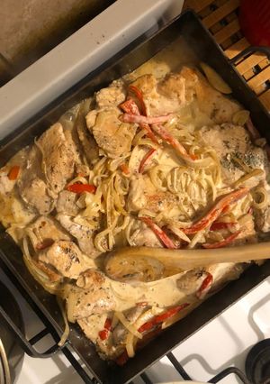 Una foto de Pollo con crema a La Planchetta