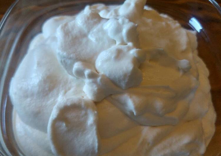 Recipe of Perfect Vanilla Whipped Cream