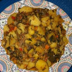 A picture of Irish potatoes porridge.