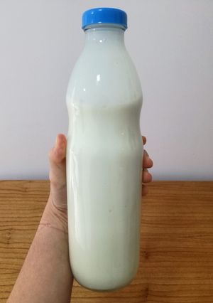 Una foto de Yogurt natural casero