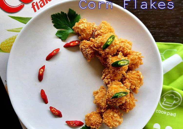 Bagaimana Menyiapkan 501. Tahu Goreng Corn Flakes, Lezat