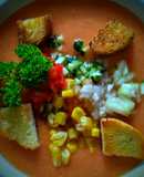 Sopa fría con sabor a Gazpacho y olé !!!