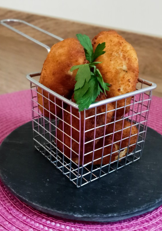 Una foto de Croquetas de calabacín y chorizo