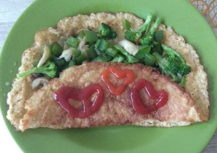 Resep Oats Omelette with Veggies, Enak Banget