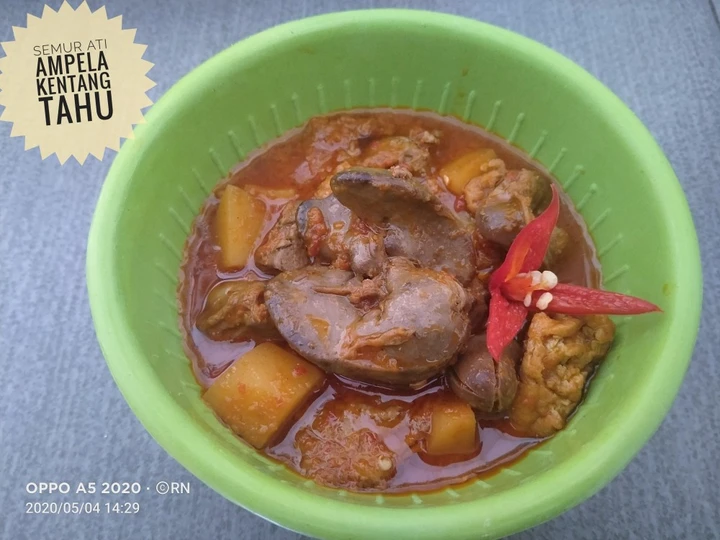 Langkah Gampang Membikin Resep Semur Ati Ampela + kentang &amp;amp; tahu yang  Bikin Ketagihan Anti Ribet, Bikin Ngiler