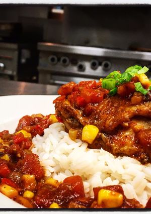 A picture of Braised Adobo Chicken.