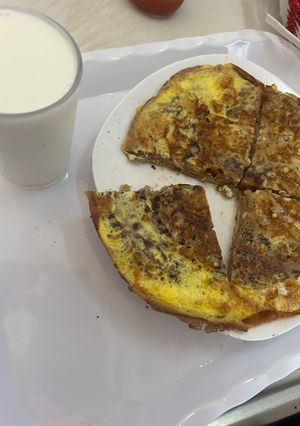 صورة لوصفة فطيره بدقيق البر مع البيض