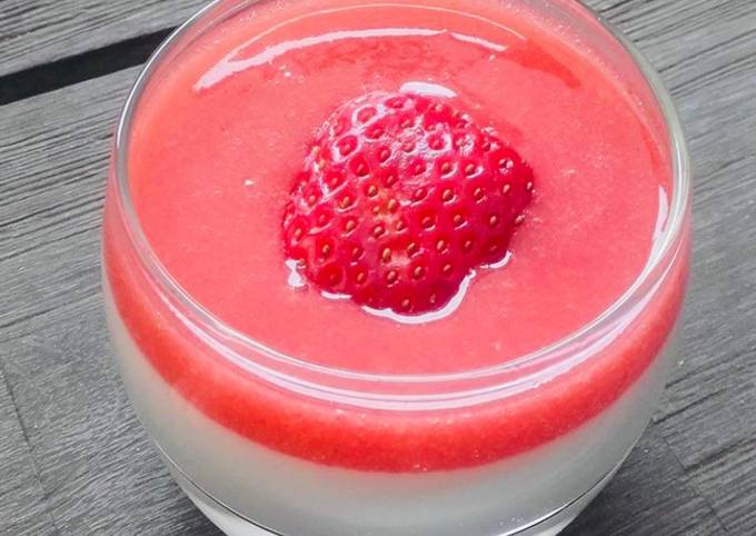 🍓Panna cotta à la fraise 🍓
