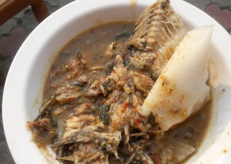 Quick and Easy Fresh Fish pepper soup and Eko