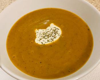 Easy Recipe Chilli  Smoked Paprika spiced Butternut  Sweet Potato soup Delicious Perfect