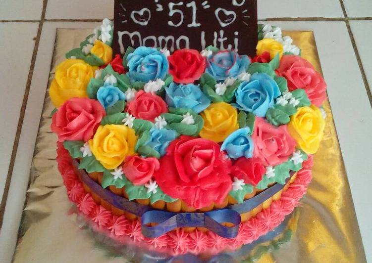 Bronise kukus untuk tart cantik