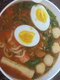 Spicy seafood ramen