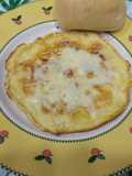 Tortillita gratinada, con jamón de pavo