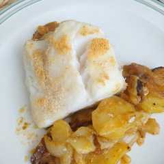 Una foto de Bacalao al horno