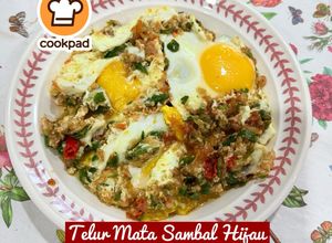 Gambar 👩‍🍳Telur Mata Sambal Hijau