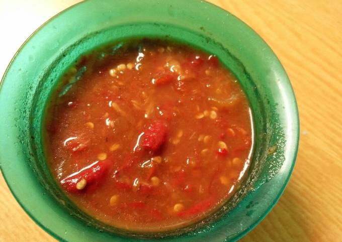 Sambal terasi bahan seadanya