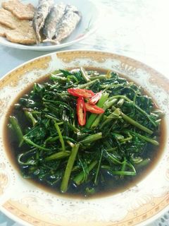 Foto resep Cah kangkung terasi pedas