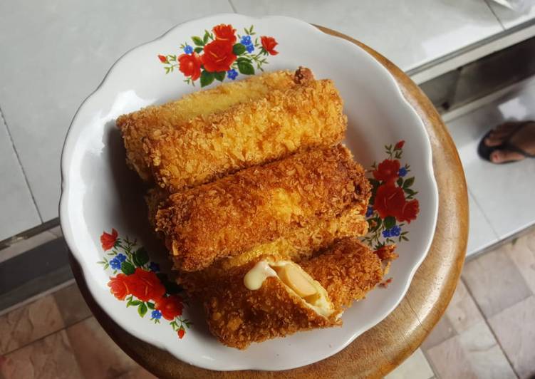 Resep Roti Tawar Goreng Sosis Keju 6 Langkah Yang Cepat