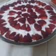 Tarta de frutillas con crema