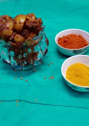 A picture of Amla pickle.