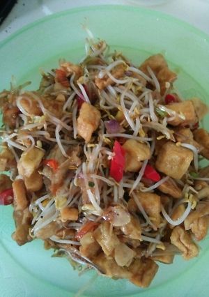 Foto resep Tumis tauge asin saus tiram