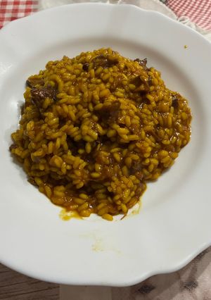 Una foto de Arroz de carrilleras al Pedro Ximénez
