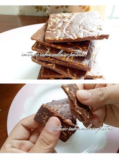 Foto resep Keripik brownies beng-beng drink | brownies chip