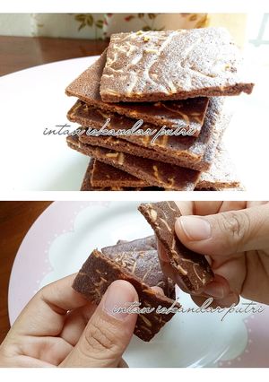 Foto resep Keripik brownies beng-beng drink | brownies chip