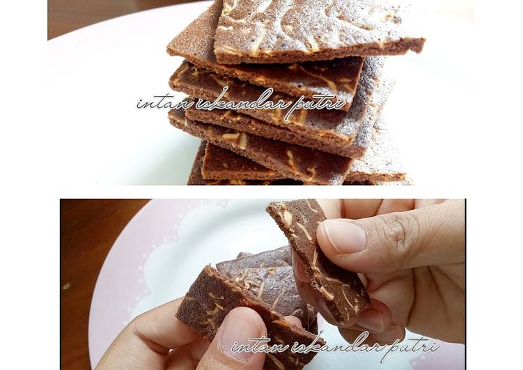 Cara Gampang Membuat Keripik brownies beng-beng drink | brownies chip yang Lezat Sekali