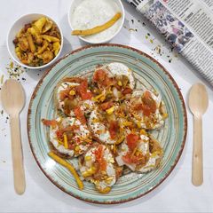 A picture of Instant bread chaat.