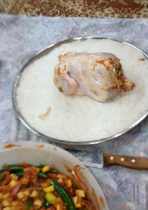 صورة لوصفة دجاج بالملح