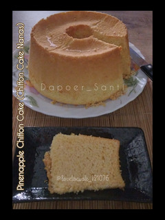 Foto resep Chiffon Cake Nanas (No Cream of Tartar, BakingPowder, Soda kue)