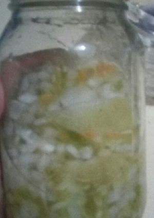 Una foto de Encurtidos cebolla ajisada