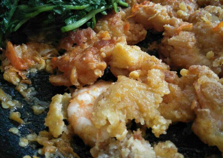 Resep Udang geprek huhaahh Anti Gagal