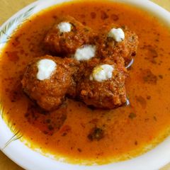 Cheese curd kofta A picture of Cheese curd kofta.