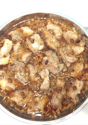 A picture of Steamed Pork Rib In Soy Bean Paste /Tau Chew.