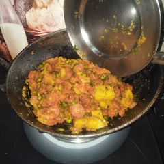 A picture of Aloo gazar matar ki sabji.
