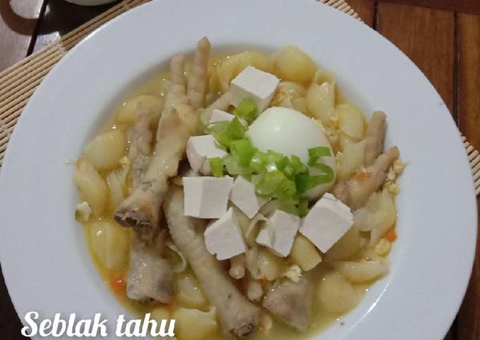 Resep Seblak Tahu ceker