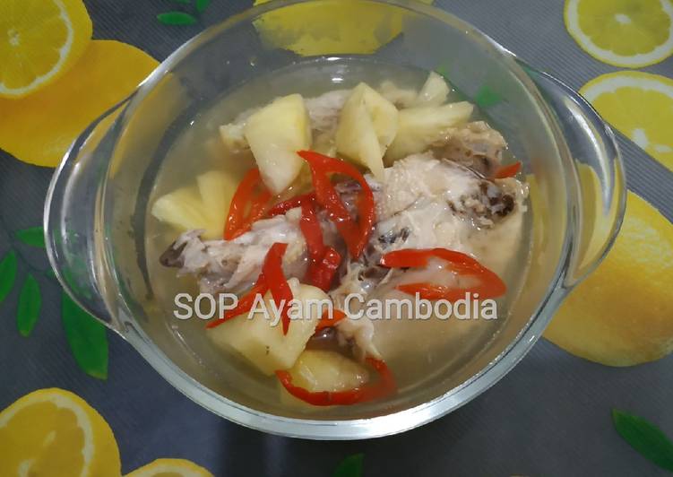 Resep SOP Ayam Nanas Cambodia yang Enak Banget