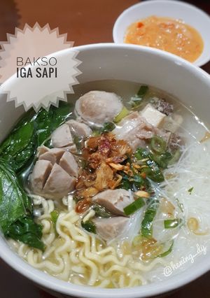 Foto resep Bakso Iga Sapi Komplit