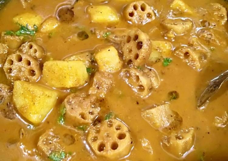 Steps to Prepare Ultimate Lotus stem curry