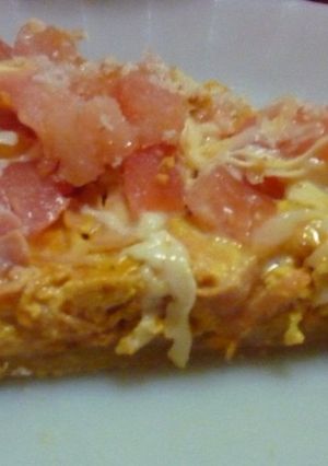Una foto de Tarta fresca al microondas