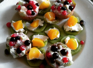 Una foto de Bocaditos deliciosos de kiwi