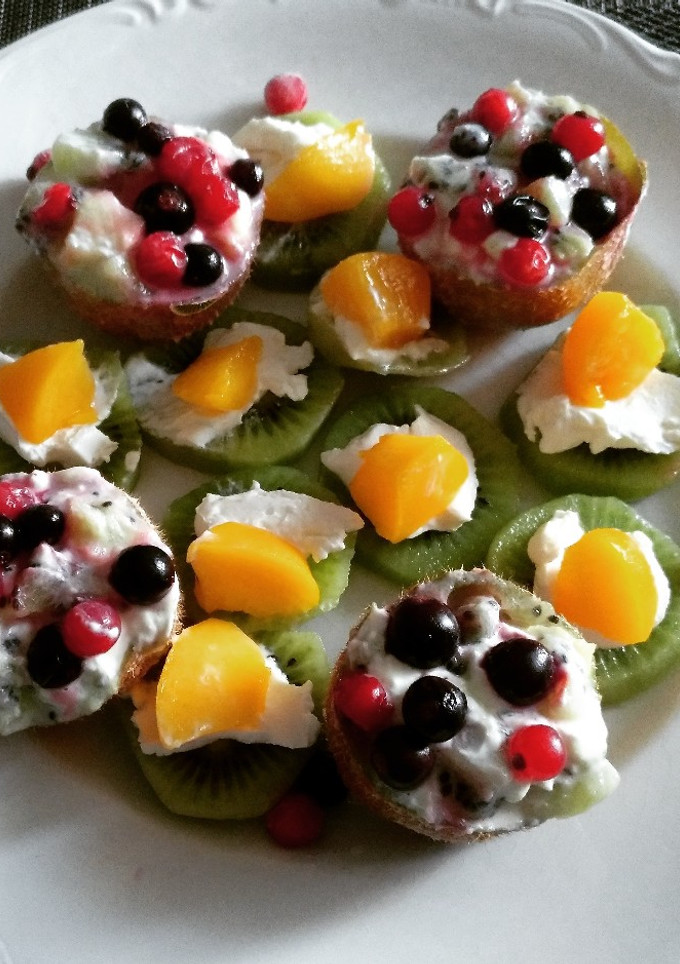Una foto de Bocaditos deliciosos de kiwi
