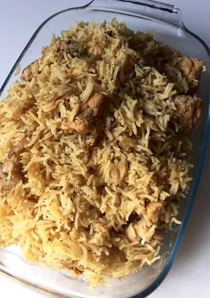 A picture of Boneless chicken pulao.
