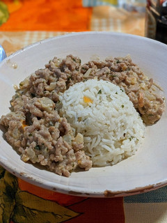 Una foto de Carne picada en salsa cremosa al Garam Masala