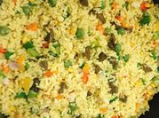 A picture of liver fried rice